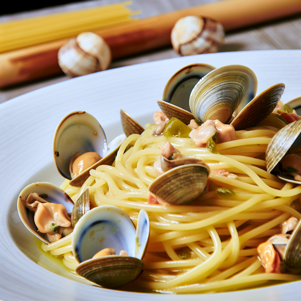 Spaghetti alle Vongole – Garlic & White Wine Clam Pasta